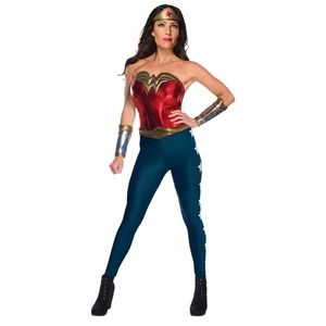 Adult DC Wonder Woman large Halloween Costume Corset Pants Tiara Gauntlets